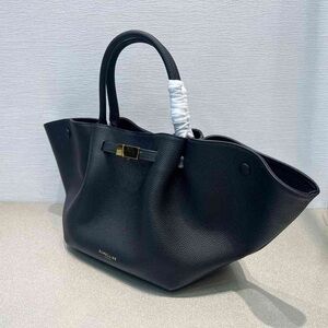 DeMellier Elegant Black Tote with Gold Detail